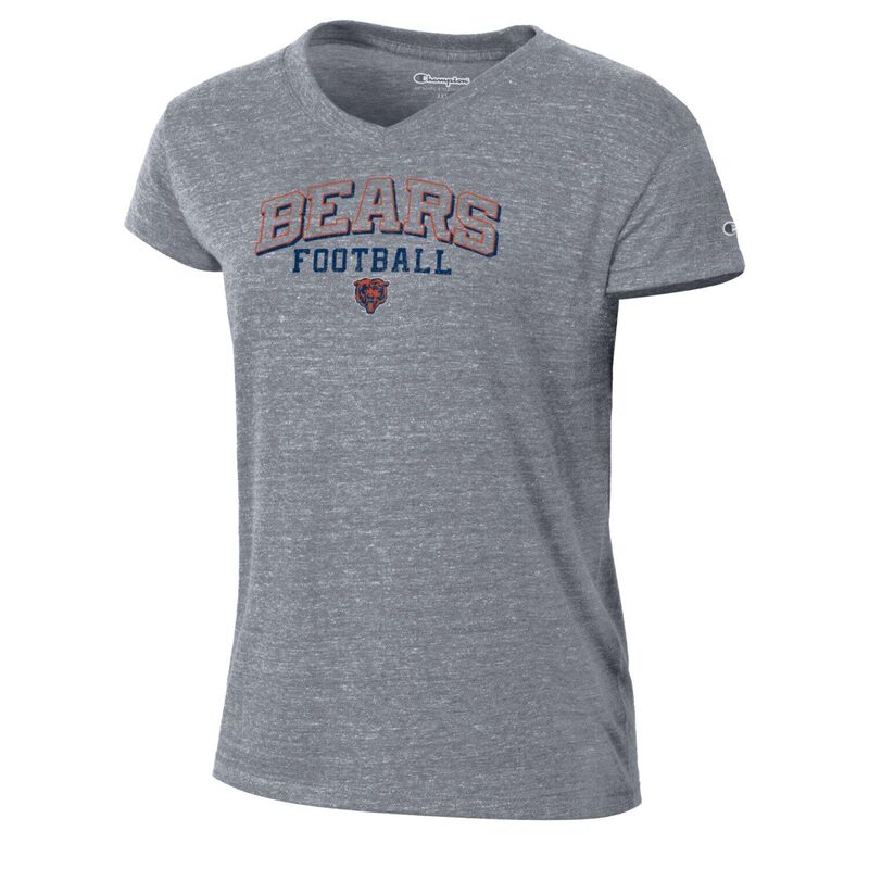 チャンピオン レディース トップス Tシャツ Vネック Women's Champion Gray Chicago Bears Triumph Tri-Blend V-Neck T-Shirt Brs Grey グレー