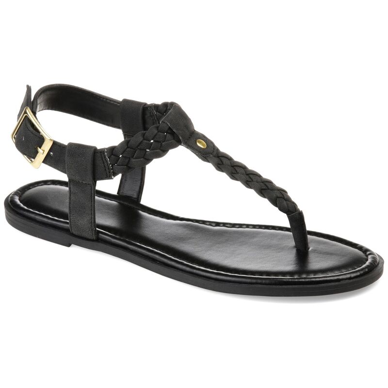ジュルネ コレクション レディース シューズ サンダル Journee Collection Genevive Women'sandals Black ブラック