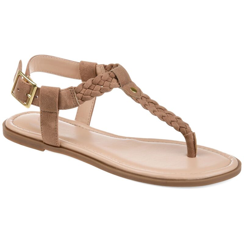 ジュルネ コレクション レディース シューズ サンダル Journee Collection Genevive Women'sandals Brown ブラウン｜ReVida 店