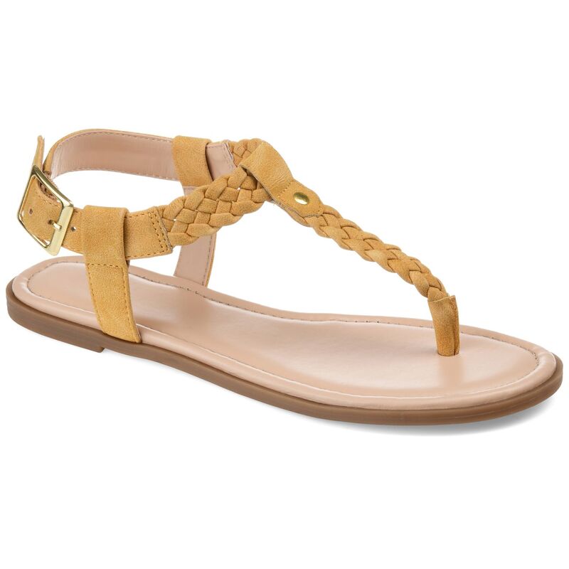ジュルネ コレクション レディース シューズ サンダル Journee Collection Genevive Women'sandals Mustard マスタード|ReVida 店
