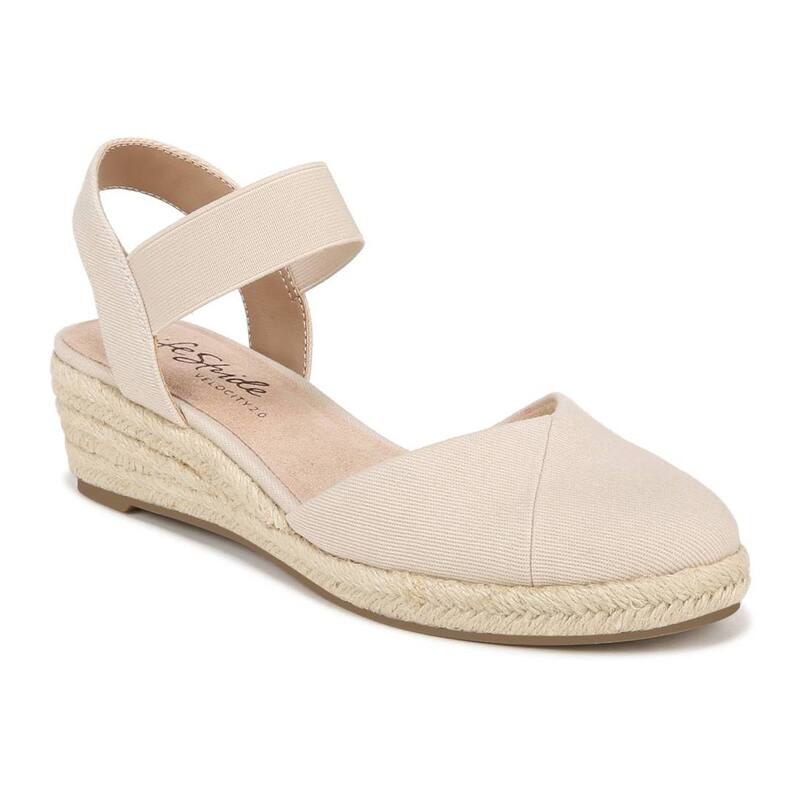 ライフストライド レディース シューズ サンダル LifeStride Kimmie Women's Espadrille Wedges Almond Milk