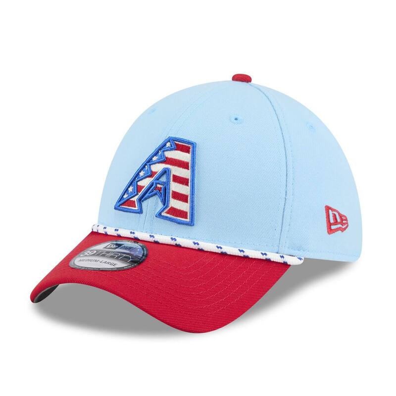 ニューエラ レディース アクセサリー 帽子 Men's New Era Light Blue/Red Arizona Diamondbacks 2025 Fourth of July 39THIRTY Flex Hat Dbk Light ブルー