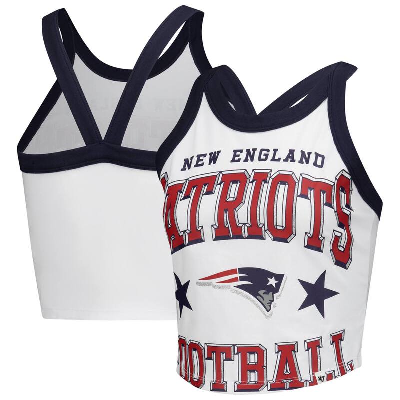 フォーティセブンブランド レディース トップス プルオーバー 47 Brand Women\u0027s \u002747 White New England Patriots Energize Sporty Tank Topat White 白いこと