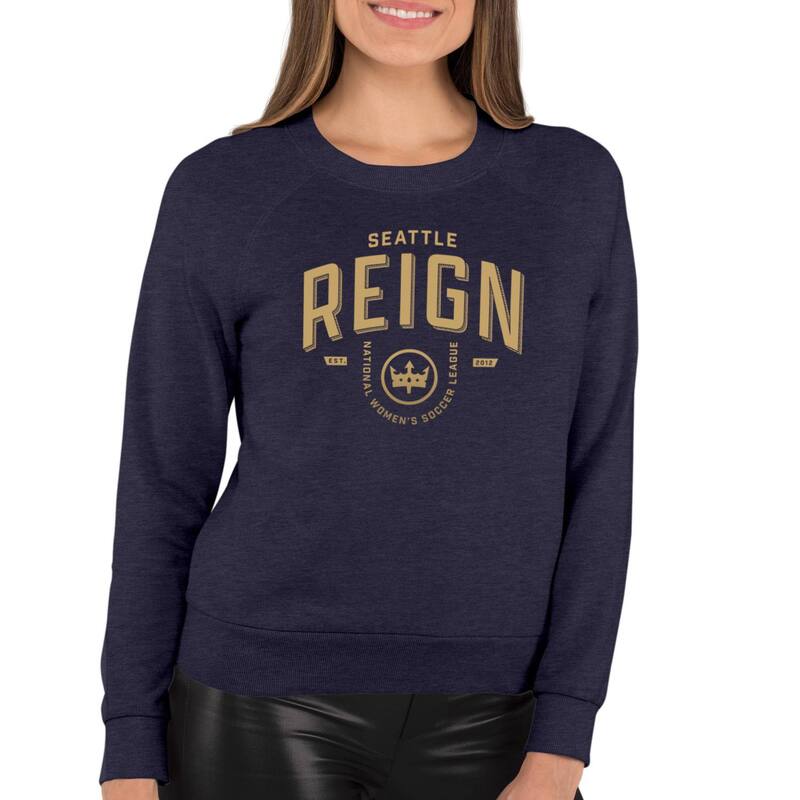 アニメキャラクター レディース トップス Tシャツ パイル Licensed Character Women's National Soccer League Seattle Reign Industrial French Terry Long Sleeve Tee Heather Indigo ヘザー