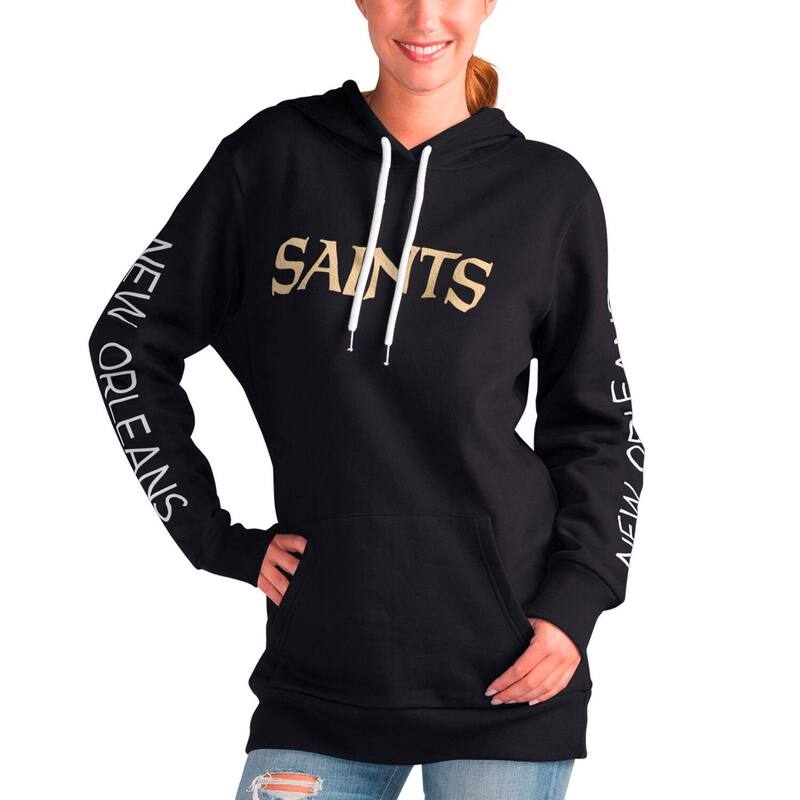 ジースリー フォーハー バイ カール バンクス レディース トップス Tシャツ パーカー Women's G-III 4Her by Carl Banks Black New Orleansaints Extra Inning Pullover Hoodie Snt Black ブラック