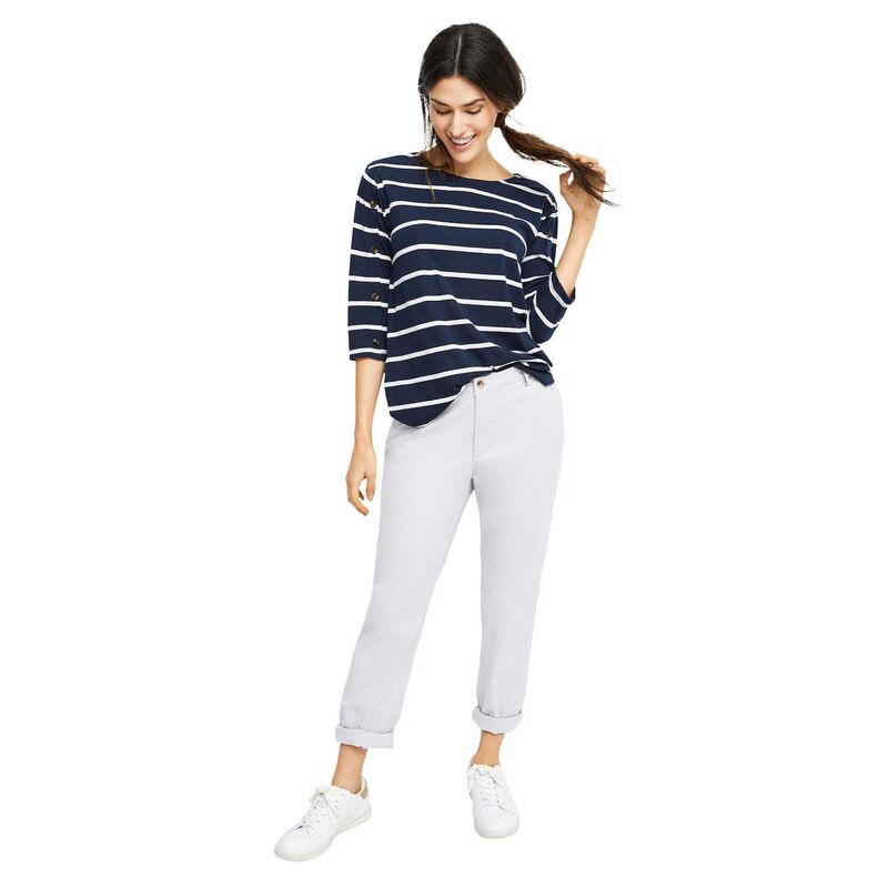 Ellos レディース ボトムス 心地好いズボン下 つけ加える大きさ Ellos Plusize Stretchino Mid-Rise Tapered Straight Pants White 白いこと