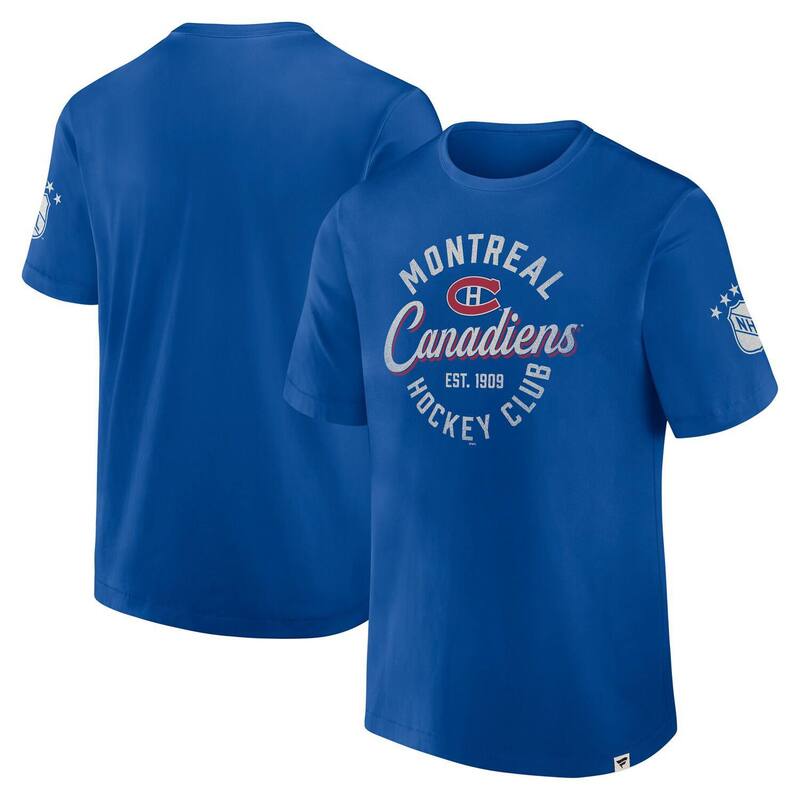 ファナティクス レディース トップス Tシャツ Men's Fanatics Royal Montreal Canadiens Decades Collection Made To Last-Shirt Cnd Blue ブルー