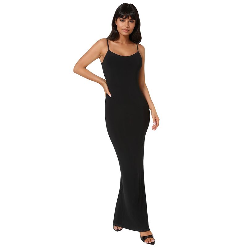 ベベ レディース トップス ワンピース 背中開き レース マキシ Women's bebe Backless Lace Inset Maxi Dress Black ブラック|ReVida 店