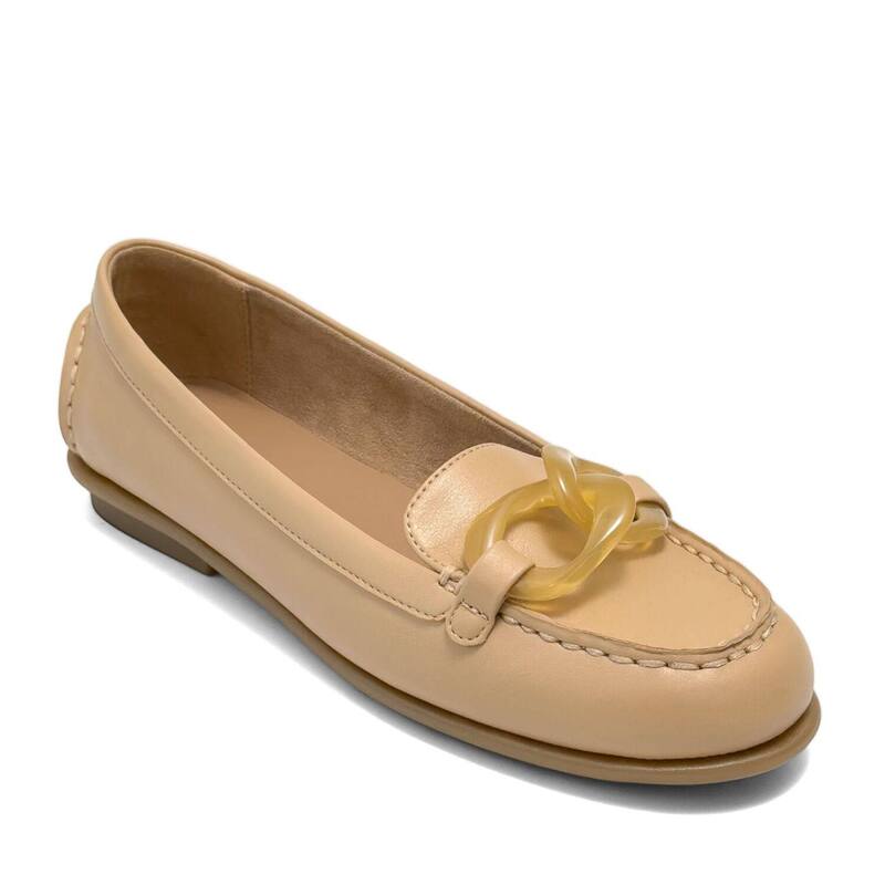 エアロソールズ レディース シューズ スリッポン・ローファー Aerosoles Wysteria Women\u0027s Moc Toe Slip-On Loafers Beige Bisque ベージュ