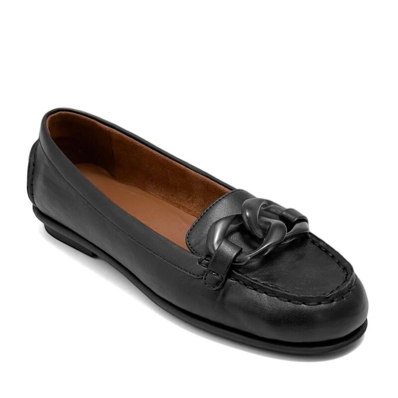 エアロソールズ レディース シューズ スリッポン・ローファー Aerosoles Wysteria Women\u0027s Moc Toe Slip-On Loafers Black 黒いこと