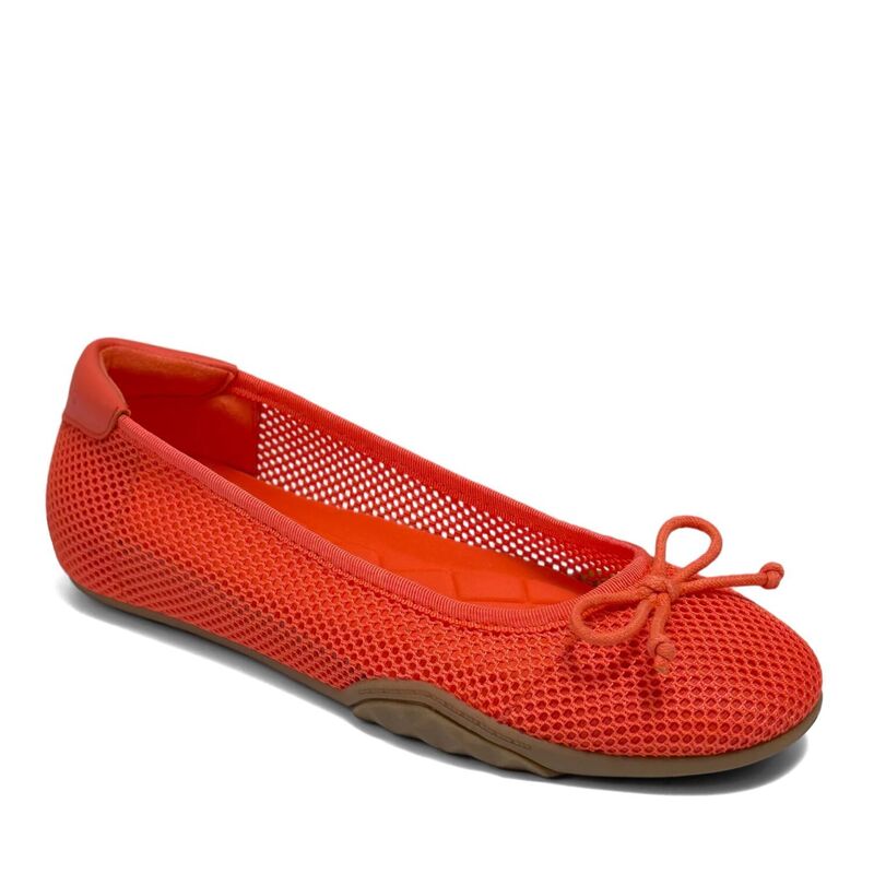 エアロソールズ レディース シューズ サンダル メッシュ Aerosoles Onyx Women's Mesh Slip-On Ballet Flats Orange オレンジ