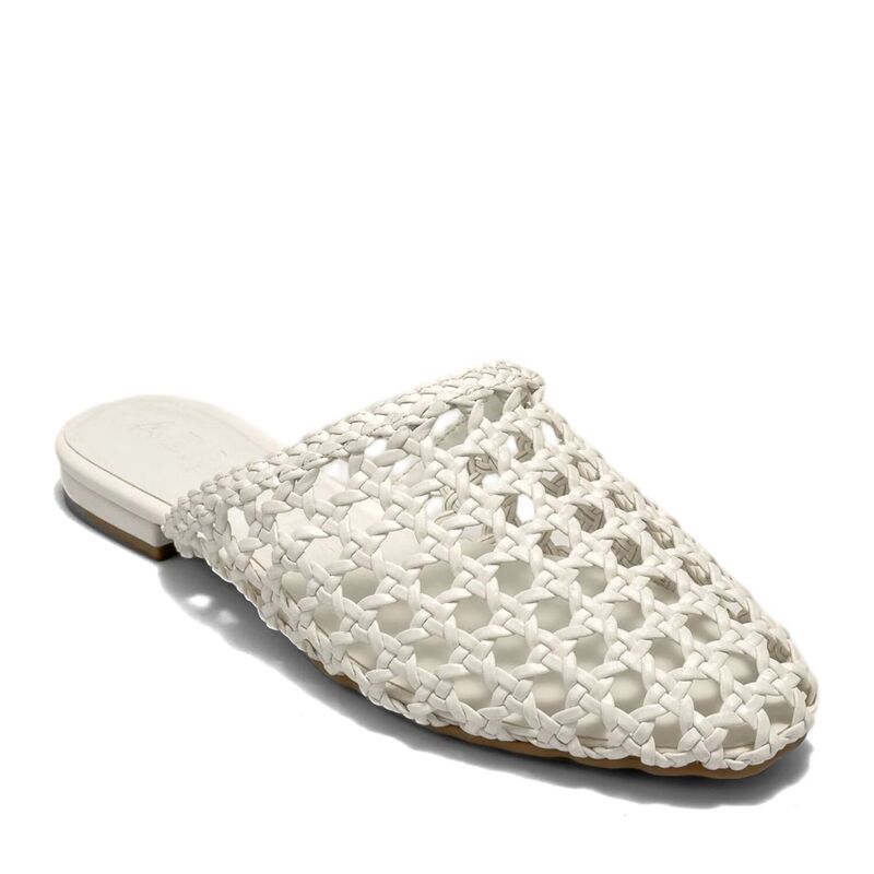 エアロソールズ レディース シューズ サンダル オープンバック Aerosoles Assia Women's Open Back Woven Mules White ホワイト|ReVida 店