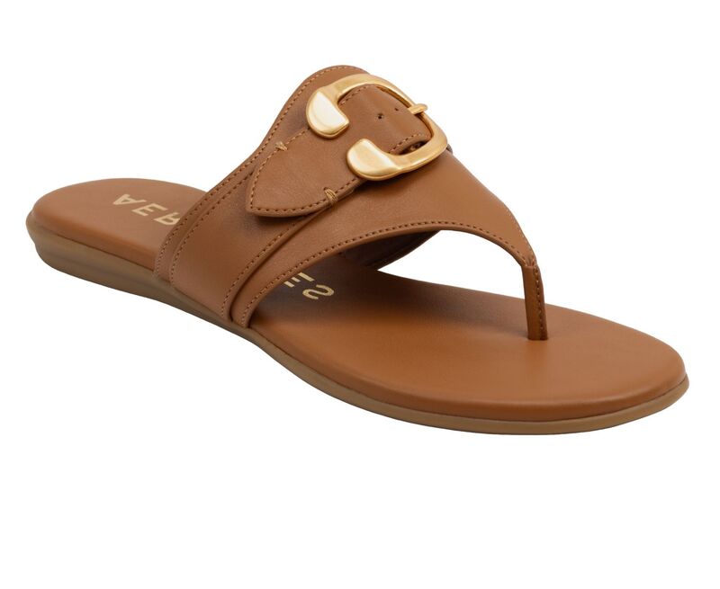 エアロソールズ レディース シューズ サンダル Aerosoles Glitz Women's Thong Sandals With Buckle Accentan タン