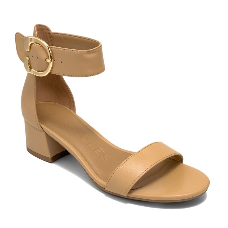 エアロソールズ レディース シューズ パンプス サンダル アンクル ヒール Aerosoles Carewomen's Block Heeled Sandals With Ankle Strap Beige Bisque ベージュ
