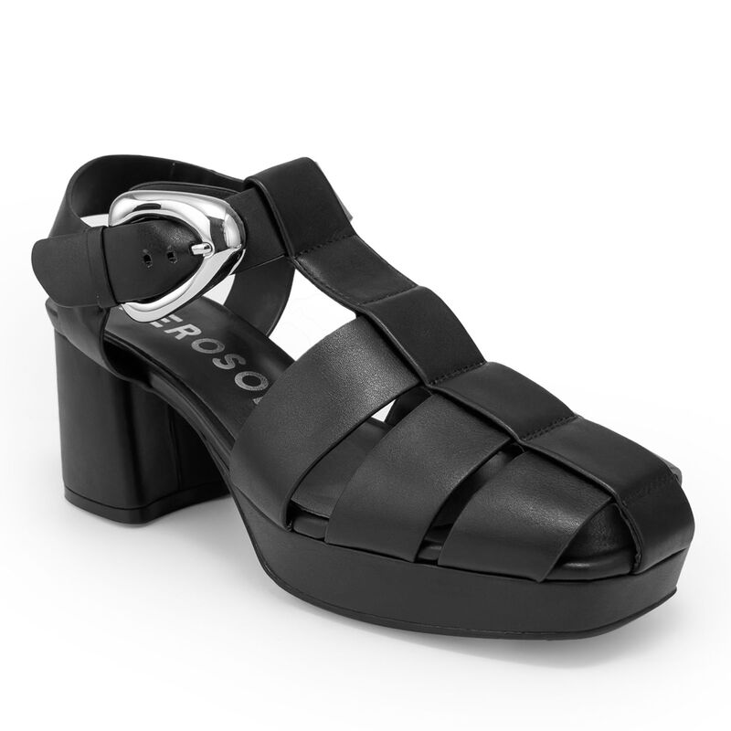エアロソールズ レディース シューズ パンプス プラットホーム サンダル Aerosolesoave Women\u0027s Platform Fisherman Sandals Black 黒いこと