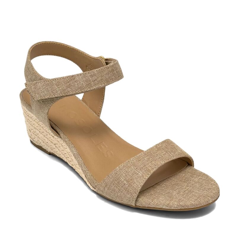 エアロソールズ レディース シューズ パンプス サンダル Aerosoles Wel Women's Open Toe Wedge Sandals Natural