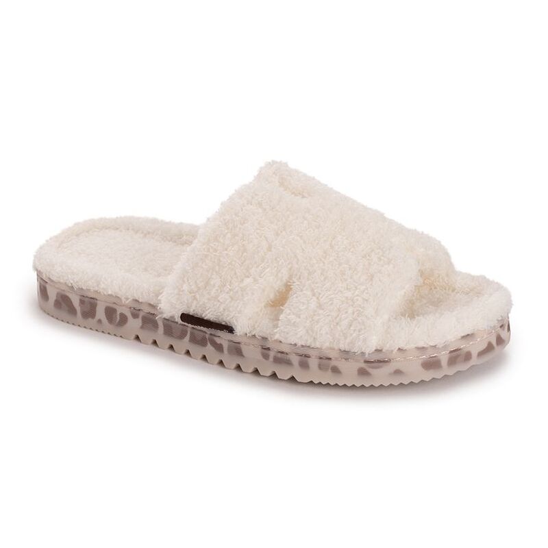 ムクルクス レディース シューズ サンダル オープンバック MUK LUKS Cecilia Women\'s Open Back Slide Slippers Ivory アイボリー