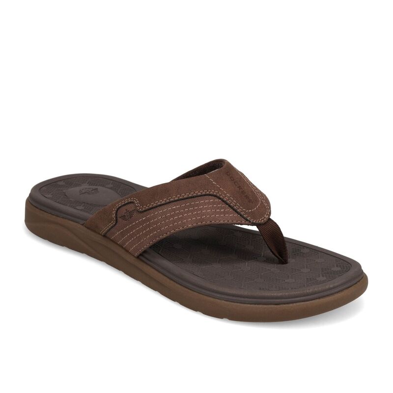 ドッカーズ レディース シューズ サンダル Dockers Cabana Men\u0027s Cushioned Flip Flop Sandals Dark Brown 赤銅色