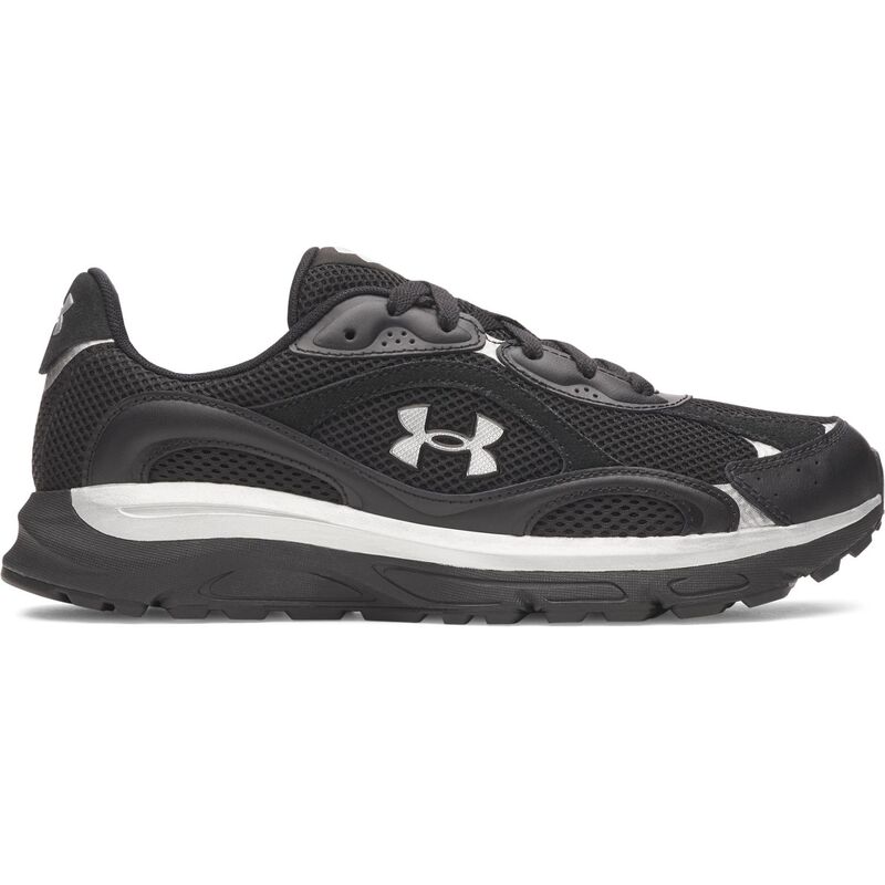 アンダーアーマー レディース シューズ スニーカー Under Armour Tech Runner Men's Running Shoes Black Metallic Silver ブラック
