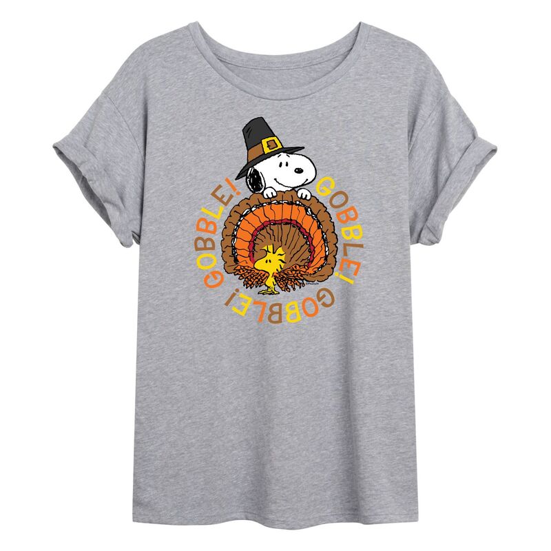 アニメキャラクター レディース トップス Tシャツ グラフィック Licensed Character Juniors' Peanuts \