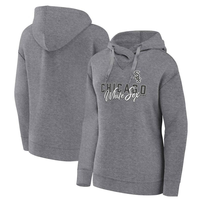 アンブランデッド レディース トップス Tシャツ パーカー Unbranded Women's Fanatics Branded Heather Gray Chicago White Sox Script Favorite Lightweight Fitted Pullover Hoodie Sox Grey グレー