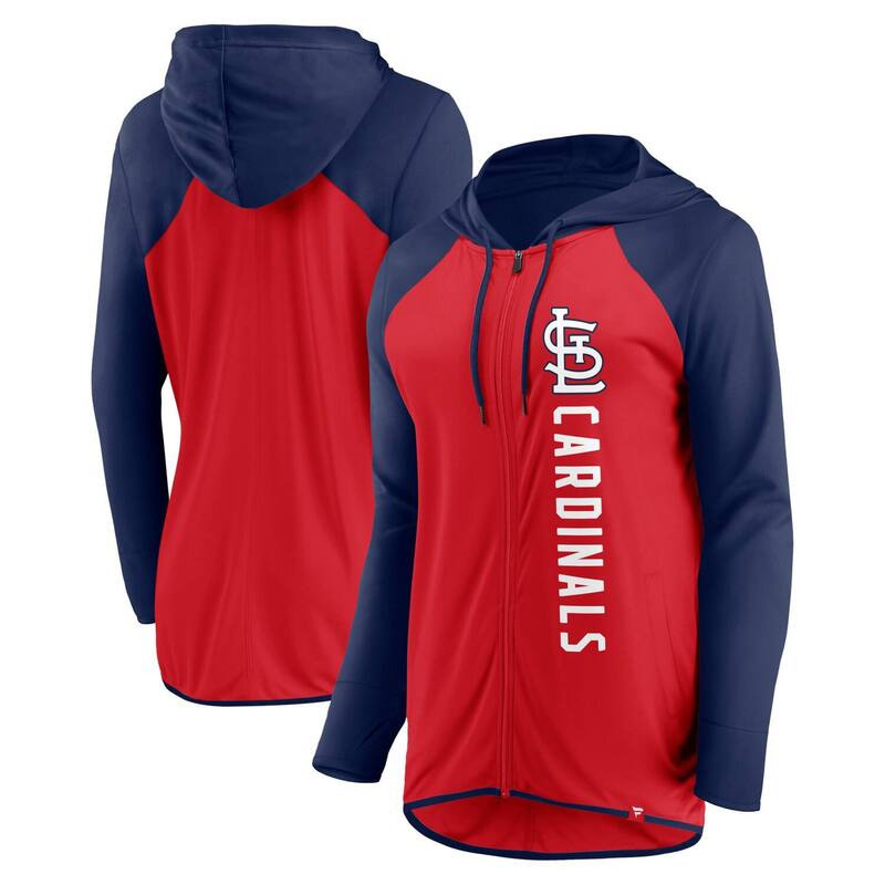 アンブランデッド レディース アウター ジャケット・ブルゾン パーカー Unbranded Women's Fanatics Branded Red/Navy St. Louis Cardinals Forever Fan Full-Zip Hoodie Jacket Crd Red レッド