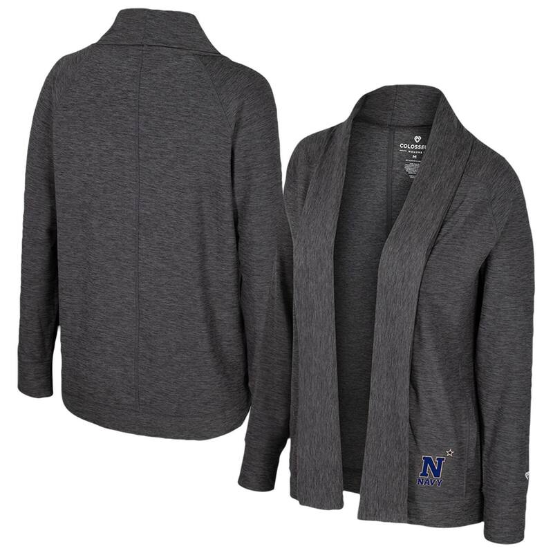 コロシアム レディース アウター ニット・セーター カーディガン Women's Colosseum Charcoal Navy Midshipmen Dash Cardiganvy Charco チャコール