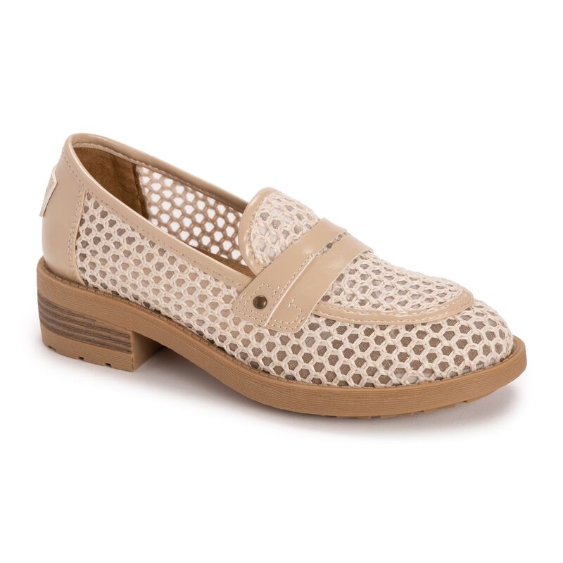 ムクルクス レディース シューズ スリッポン・ローファー MUK LUKS Vania Women\u0027slip-On Loafers Cream 皮膚軟化剤