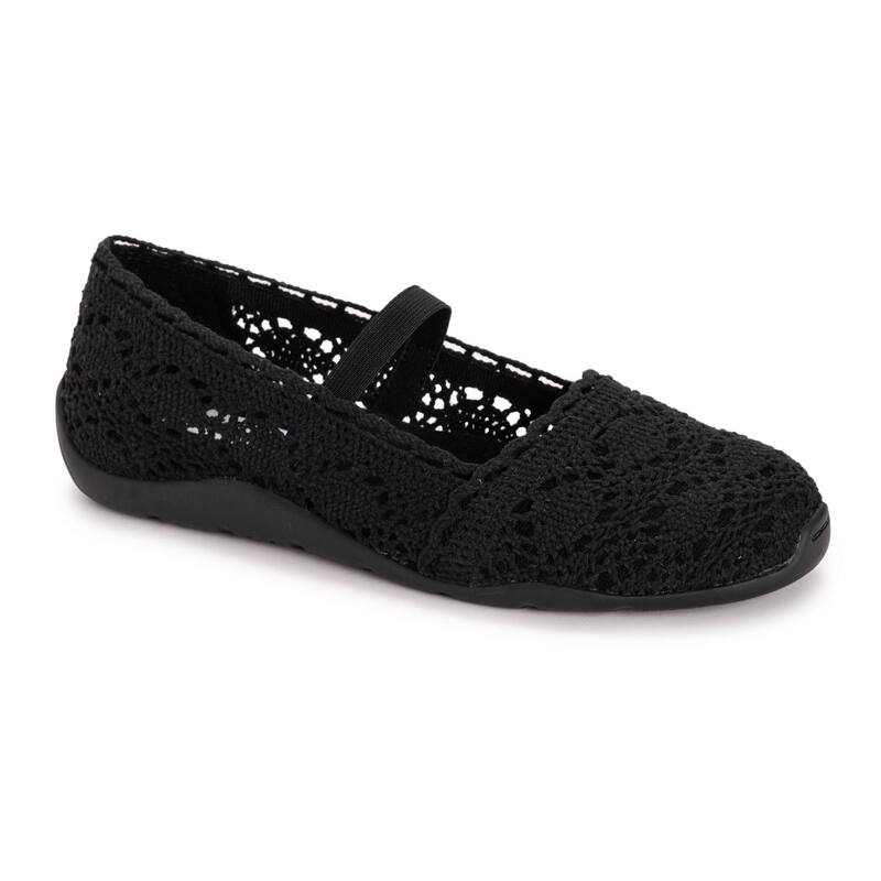ムクルクス レディース シューズ サンダル MUK LUKShelby Women'slip-On Ballerina Shoes Black ブラック