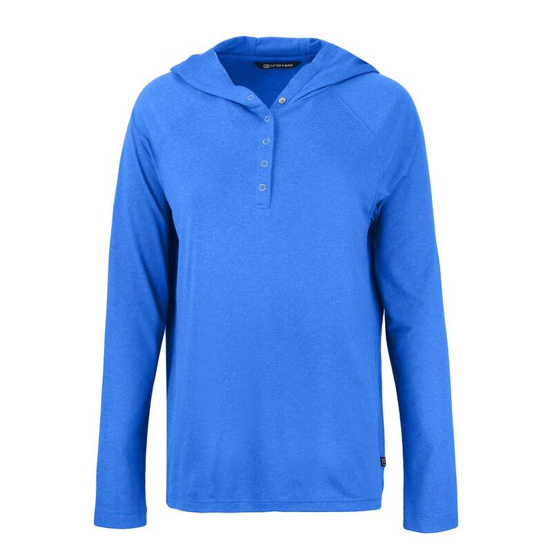 截断機アンドうしろ側 レディース トップス プルオーバー パーカー Cutter \u0026 Buck Coastlinepicomfort Womens Eco Hoodie Digital