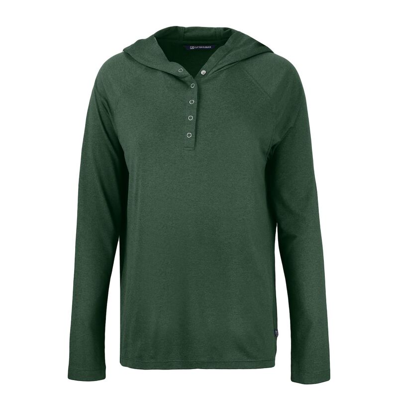 截断機アンドうしろ側 レディース トップス プルオーバー パーカー Cutter \u0026 Buck Coastlinepicomfort Womens Eco Hoodie Hunter