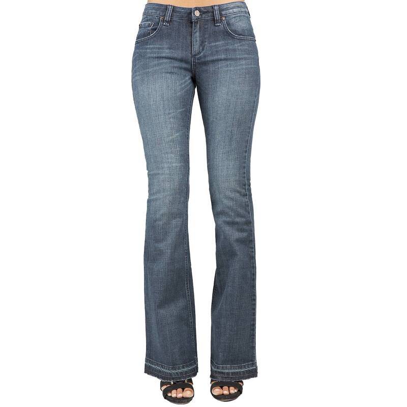 ポエティック ジャスティス レディース ボトムス デニムパンツ スリムフィット ブーツカット ブーツ ジーンズ Poetic Justice Women'slim Fit Flare Bootcut Denim Jeans Blue Scatter ブルー
