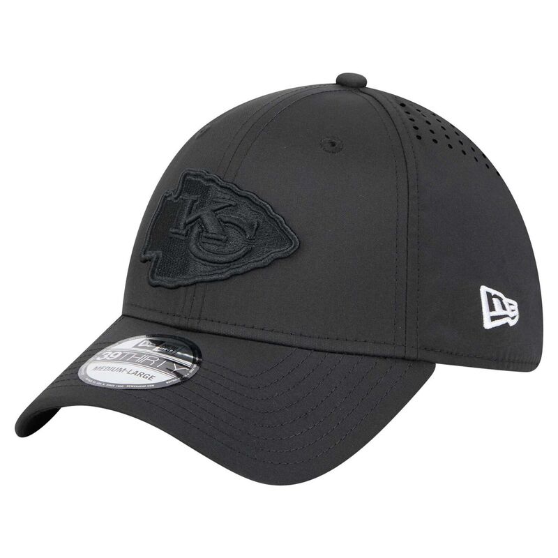 ニューエラ レディース アクセサリー 帽子 Men's New Era Blackansas City Chiefs Hydro 39THIRTY Flex Hat Chf Black ブラック