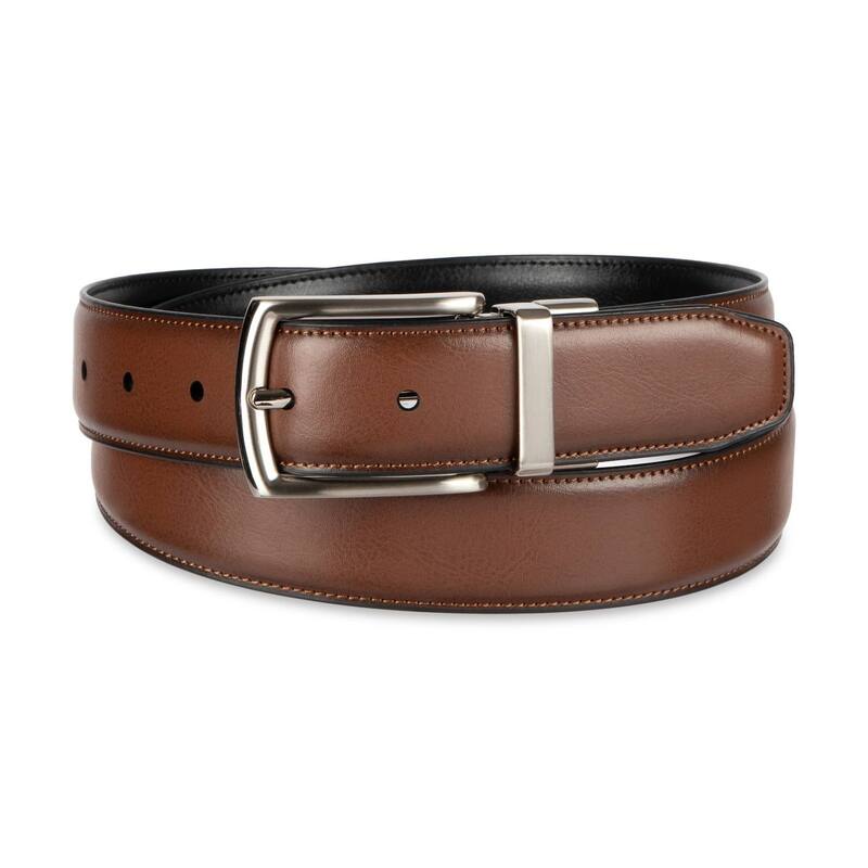 【送料無料】 ハガー レディース ベルト アクセサリー Men's Haggar Reversible Comfort Stretch Dress Belt Cognac Black