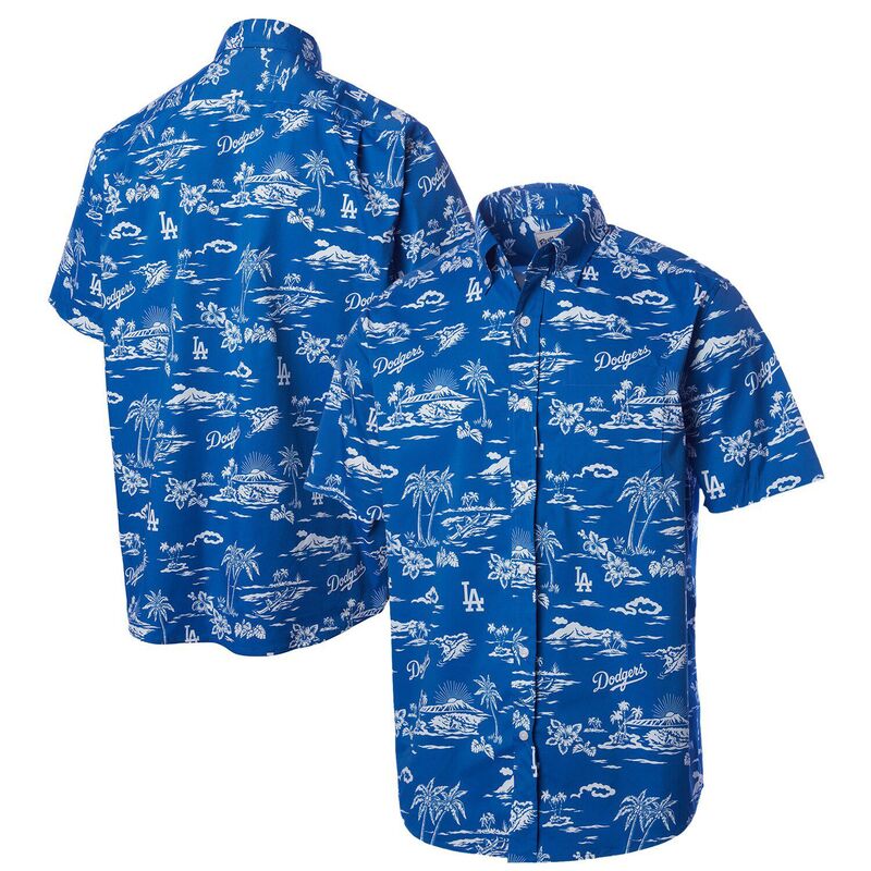 レインスプーナー レディース トップス Tシャツ ダウン Men's Reyn Spooneroyalos Angeles Dodgers Kekai Button-Down Shirt Lad Blue ブルー