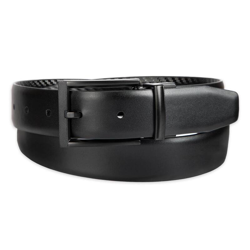 【送料無料】 ソノマ レディース ベルト アクセサリー Men's Sonoma Goods For Life Reversible Faux Carbon Fiber Feather Edge Belt Black