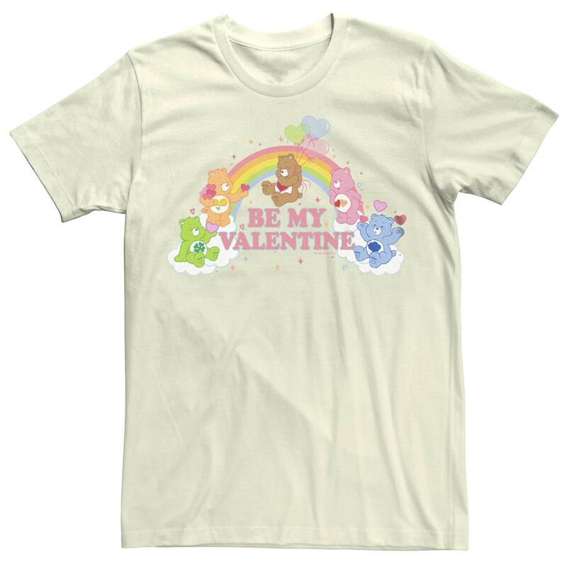 アニメキャラクター レディース トップス Tシャツ グラフィック Licensed Character Juniors' Care Bears Be My Valentine Love Squad Graphic Tee Natural