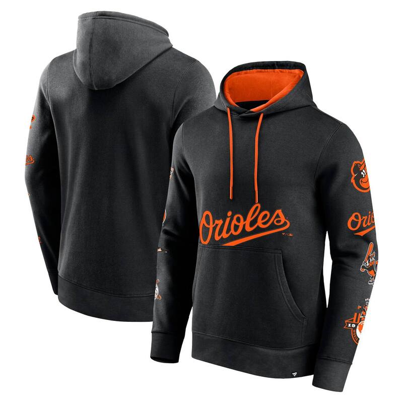 アンブランデッド レディース トップス プルオーバー パーカー Unbranded Men\u0027s Fanatics Branded Black Baltimore Orioles Wild Winner Pullover Hoodie Orl Black 黒いこと