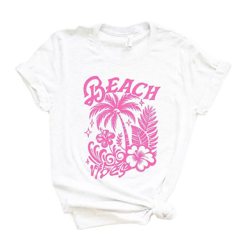 Simply Sage Market レディース トップス Tシャツ グラフィック Simply Sage Market Beach Vibes Distressed Short Sleeve Graphic Tee White ホワイト