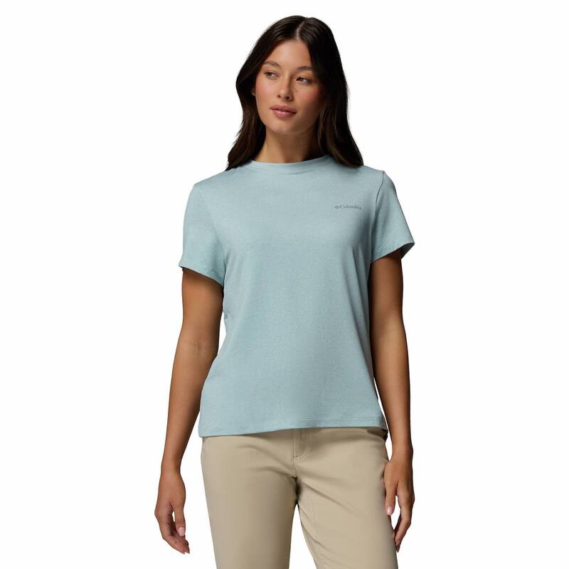 コロンビア レディース トップス プルオーバー ロゴタイプ Women\u0027s Columbia Parsons Point Short Sleeve Logo Tee Marine Light Heather ギョリュウモドキ