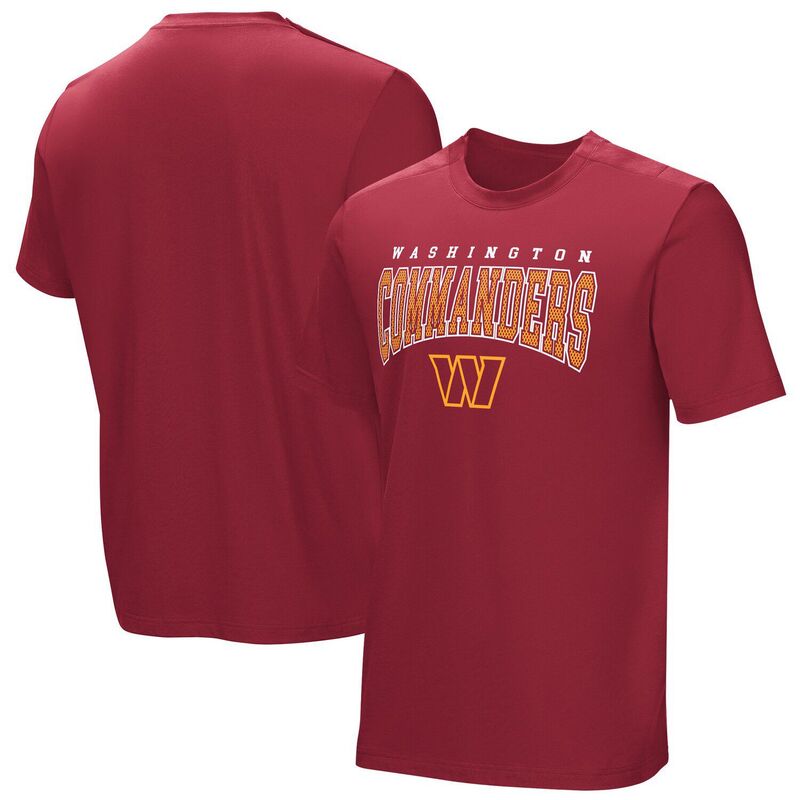 NFL レディース トップス Tシャツ NFL Men's Burgundy Washington Commanders Home Team Adaptive T-Shirt Wft Med Re バーガンディ