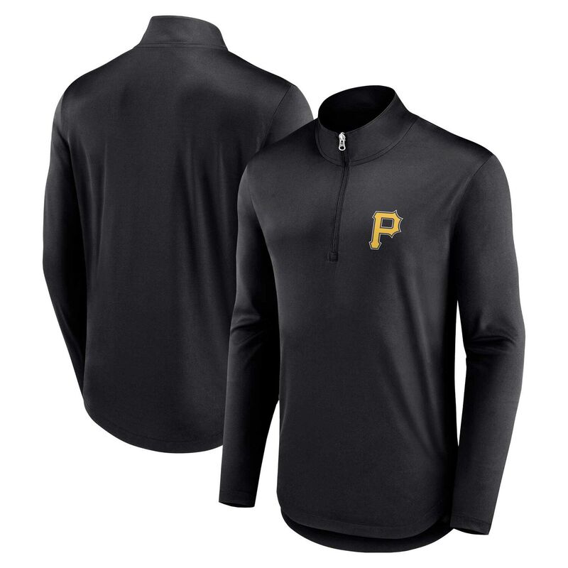 アンブランデッド レディース トップス Tシャツ Unbranded Men Fanatics Branded Black Pittsburgh Pirates Quarterback Quarter-Zip Topir Black ブラック