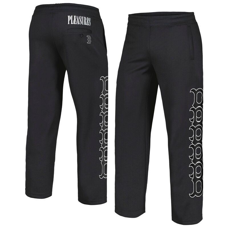 プレジャーズ レディース ボトムス カジュアルパンツ トラックパンツ Men's PLEASURES Black Boston Red Sox Pitcher Track Pants Rsx Black ブラック