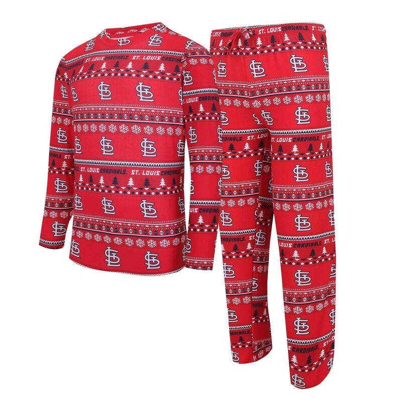 アンブランデッド レディース アンダーウェア ナイトウェア パンツ セーター ニット Unbranded Men's Conceptsport Red St. Louis Cardinals Knit Ugly Sweater Long Sleeve Top & Pantset Crd Red レッド