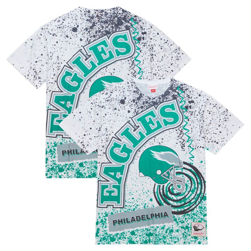 ミッチェル\u0026ネス レディース トップス ティーシャツ Men\u0027s Mitchell \u0026 Ness White Philadelphia Eagles Team Burst Sublimated T-Shirt Eag White 白いこと レディースファッション-トップス