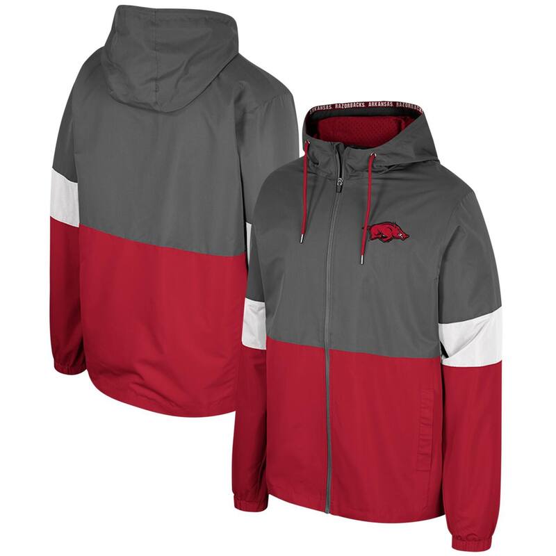 コロシアム レディース アウター ジャケット・ブルゾン Men's Colosseum Charcoal Arkansas Razorbacks Miles Full-Zip Jacket Ark Charco チャコール 14,336円
