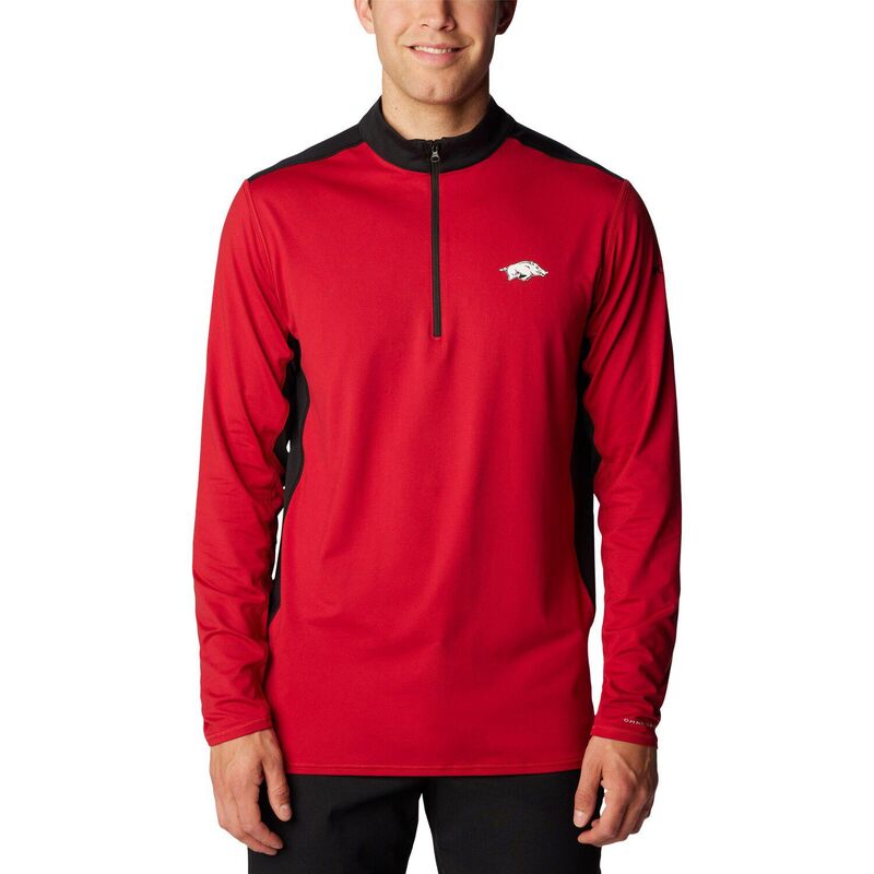 アンブランデッド レディース アウター 上衣・上衣 Unbranded Men\u0027s Columbia Cardinal Arkansas Razorbacks Tech Trail Omni-Shade Quarter-Zip Top Ark Red 赤いこと