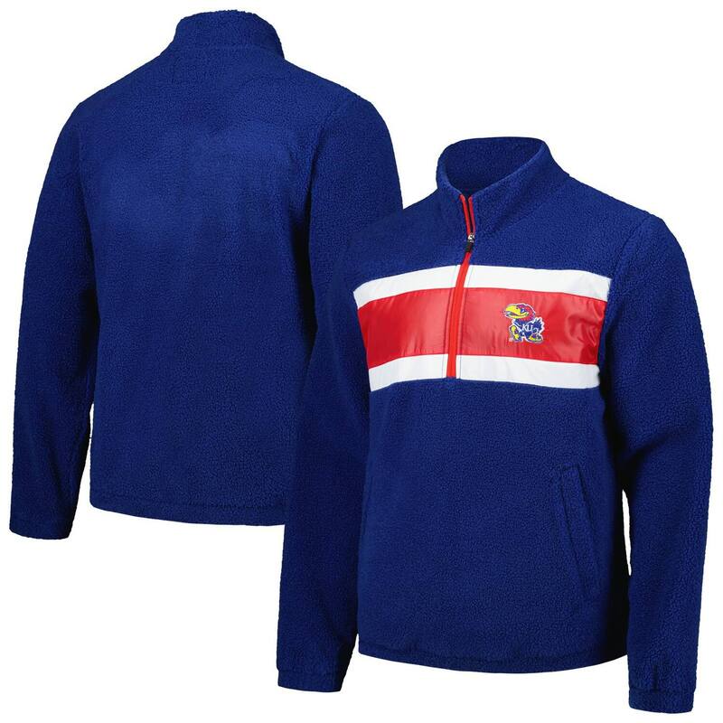 【送料無料】 カール バンクス レディース ジャケット・ブルゾン アウター Men's G-III Sports by Carl Banks Navy Kansas Jayhawks Pinch Runner Half-Zip Top Kns Navy 17,986円