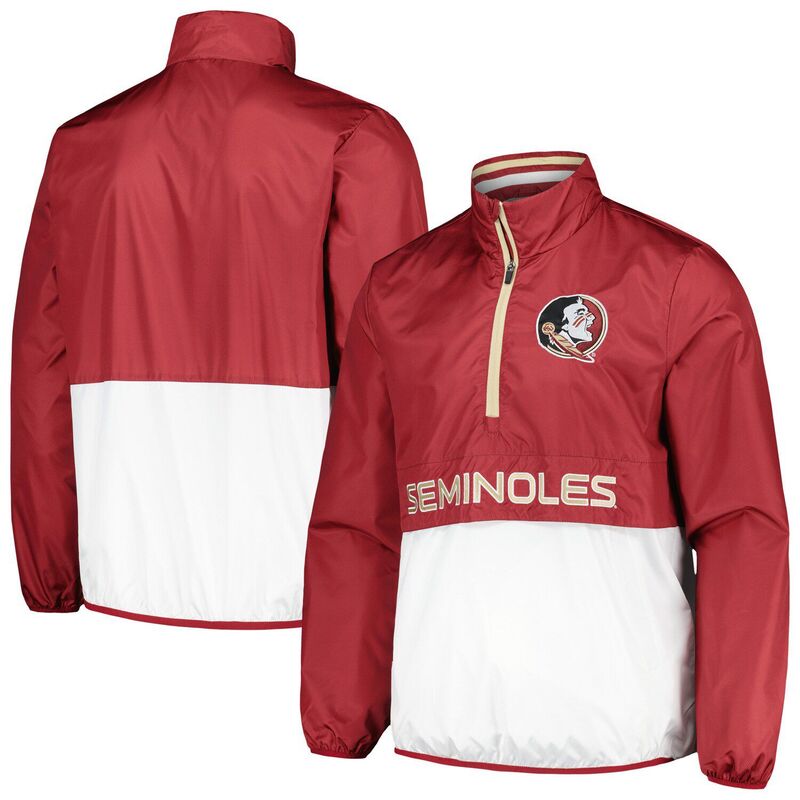 G-III レディース アウター ジャケット・ブルゾン Men's G-III Sports by Carl Banks Garnet Florida State Seminoles CornermanHalf-Zip Top Fsu Red レッド 15,826円
