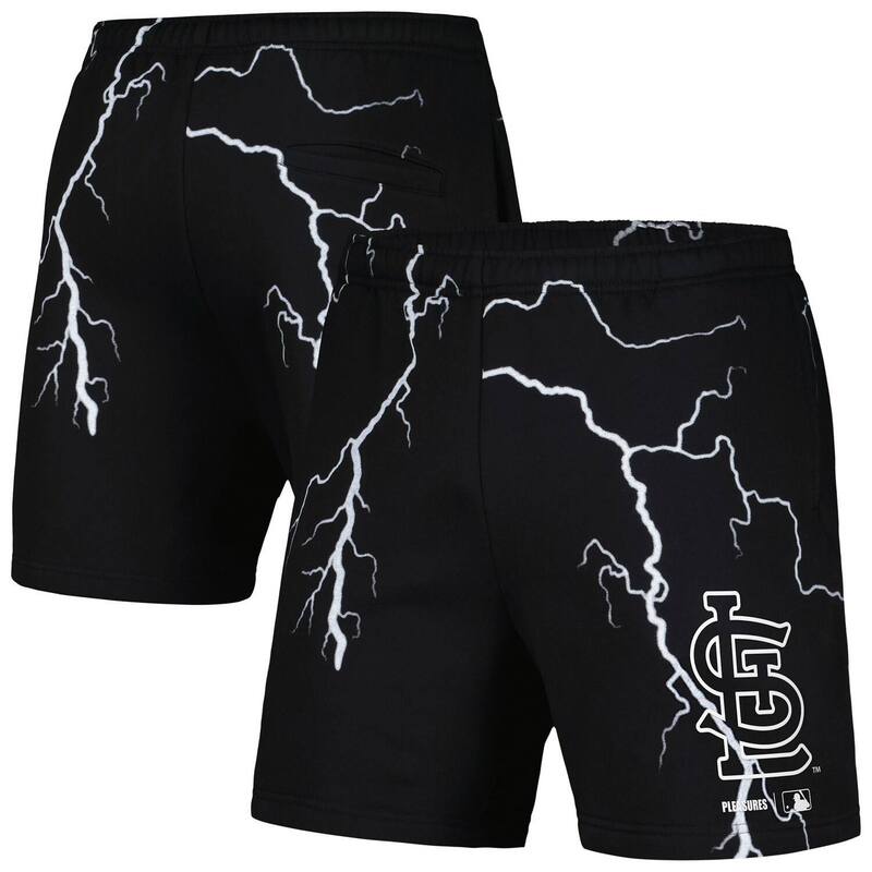 アンブランデッド レディース ボトムス ハーフパンツ・ショーツ ショートパンツ Unbranded Men's PLEASURES Black St. Louis Cardinals Lightning Shorts Crd Black ブラック